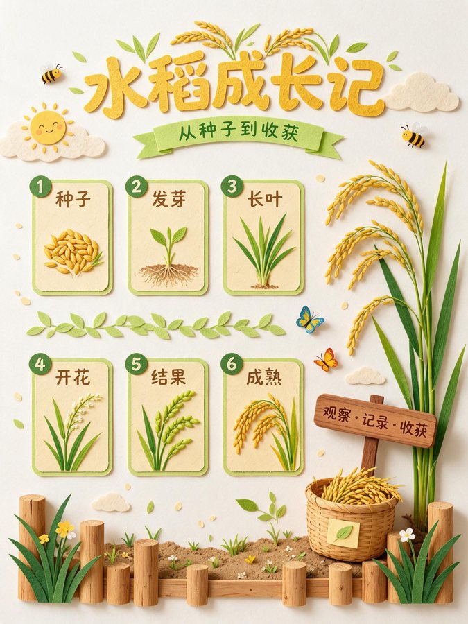 水稻成长记完整场景图样例