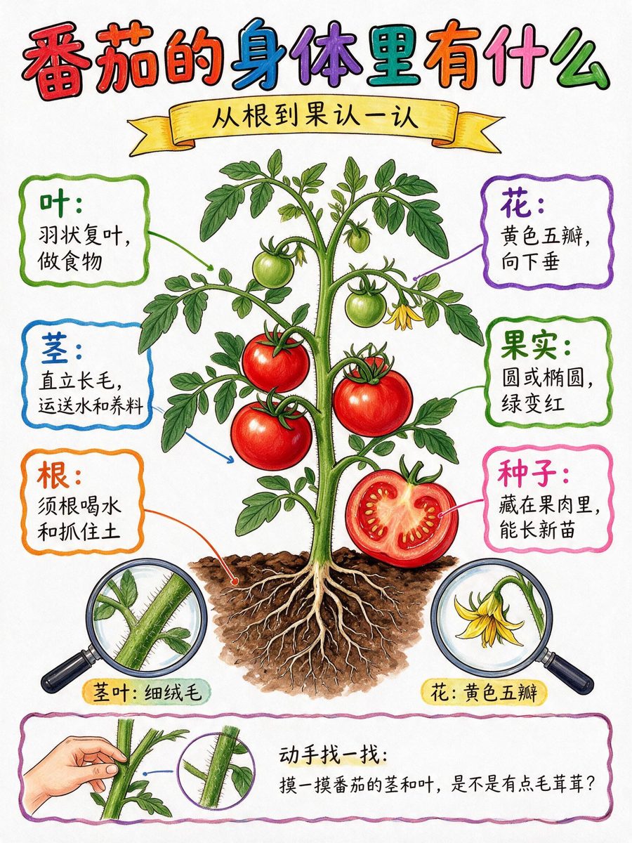 番茄结构图样例